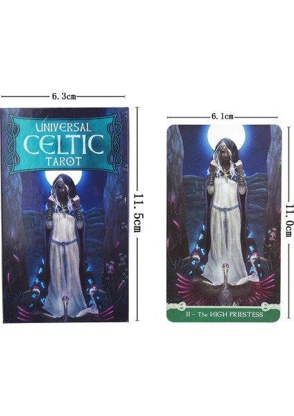 Çikolata Tarzı Evrensel Kelt Tarot 78 Kart Destesi Floreana Natıvo Crıstına Lo Scarabeo Kart Oyunu Tarot Kartları Başlangıç ​​seviyesi Için Rehber Kitapçıkla (Yurt Dışından)