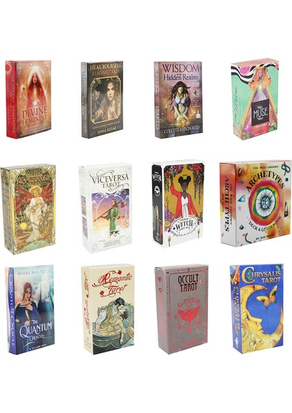 TLP24 Stili The Muse Cadı Tarot Okült Tarot Ters Tarot Seti Oyun Oyunları Parti Oynama Oracle Kartlar (Yurt Dışından) fiyatları