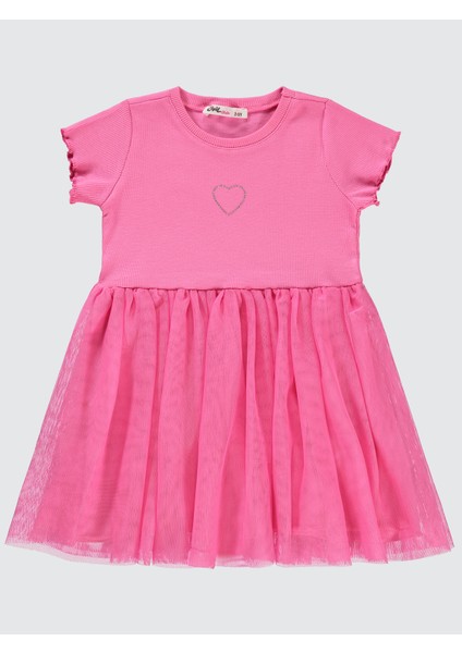 Kız Çocuk Elbise 2-5 Yaş Fuşya