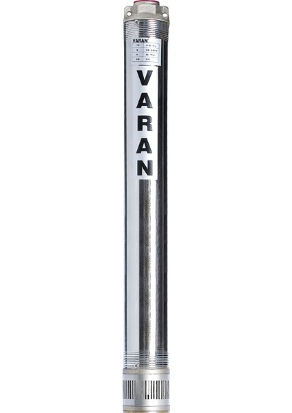Varan 4SD 4/10 (TEK POMPA) 4" Derin Kuyu Pompası 1 HP/ 0.75 kW, Monofaze 220 V, 75 Mss, 5 m3/h