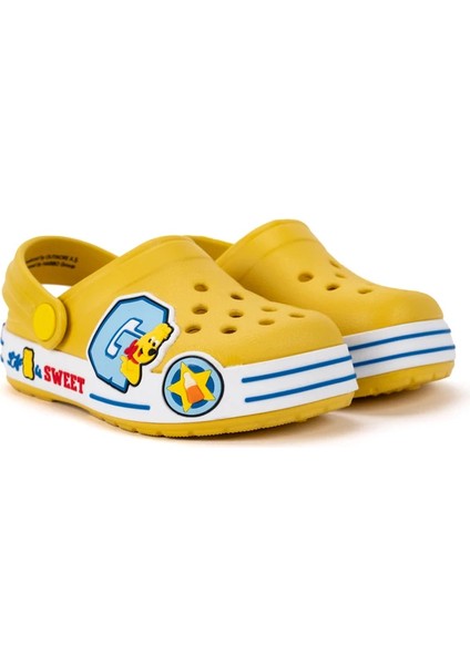 Çocuk Sarı Eva Sandalet