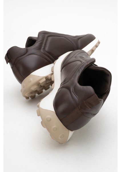 Erkek Kalın Taban Comfort Casual Ayakkabı Gerçek Deri Cr 2570 Kahverengi fırsatları