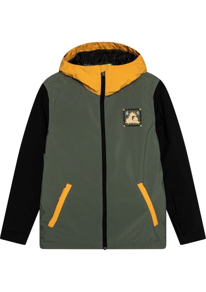 In The Hood Youth Unisex Çocuk Yeşil Snowboard Ceketi