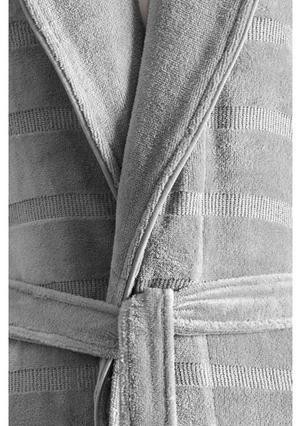 Organik Stripe Şal Yaka Bornoz fiyatları