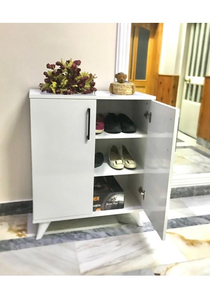 Çok Amaçlı Dolap, Ayakkabılık, Kiler Dolabı, 2 Kapaklı Dolap