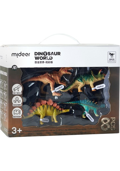 Çocuklar Için Hayvan Jurassic Dinozor Modeli Simülasyonu Tyrannosaurus Rex Dinozor Dünyası 8'li Paket (Yurt Dışından)