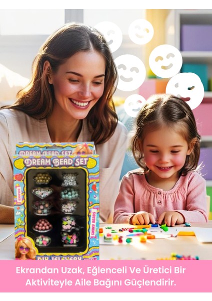 Dream Bead Set Renkli Boncuk Takı Yapım Seti | 3+ Yaş El Becerisi Oyunu modelleri