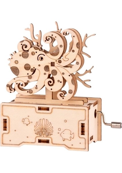 Yaratıcı 3D Stereo Yapboz Bulmaca Fonograf Müzik Kutusu Ahşap Yapboz Bulmaca Modeli Bilimsel Üretim Çocuk Eğitici Oyuncak (Yurt Dışından)
