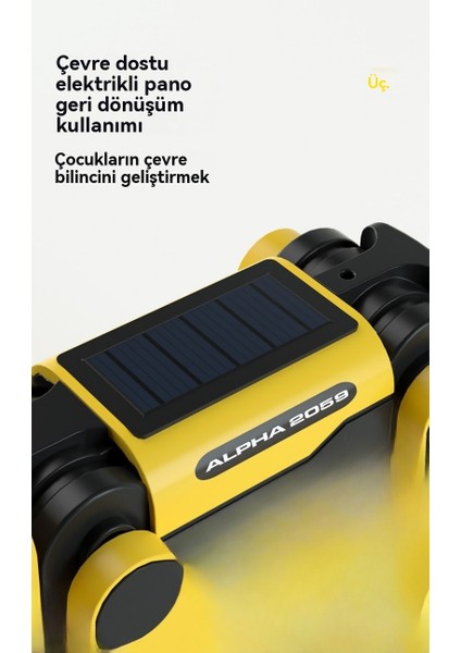 Güneşte Yürüyebilir Güneş Enerjili Elektrikli Robot Köpek Çocuk Montaj Oyuncağı Eğitici Robot (Yurt Dışından)