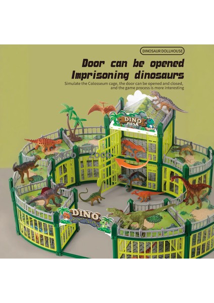 Zoco Yeni Jurassic Tema Parkı Çocuk Hediyeleri Simülasyon Diy Dinozor Colosseum Oyuncaklar (Yurt Dışından)