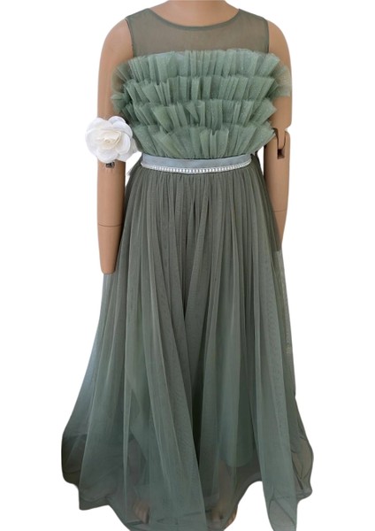 Beli Taşlı Püsküllü Abiye 2307