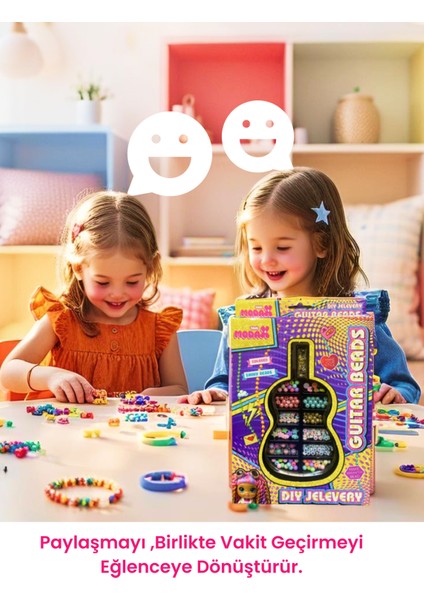 Gitar Beads Takı Yapım Seti | 3+ Yaş Boncuklu El Becerisi Oyunu fırsatları