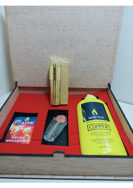 Hediyelik Set Muhtar Metal Çakmak