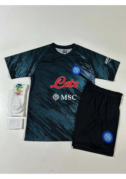 Napoli 2022/23 Sezonu Victor O'simhen Deplasman Çocuk Forması 4'Lü Set