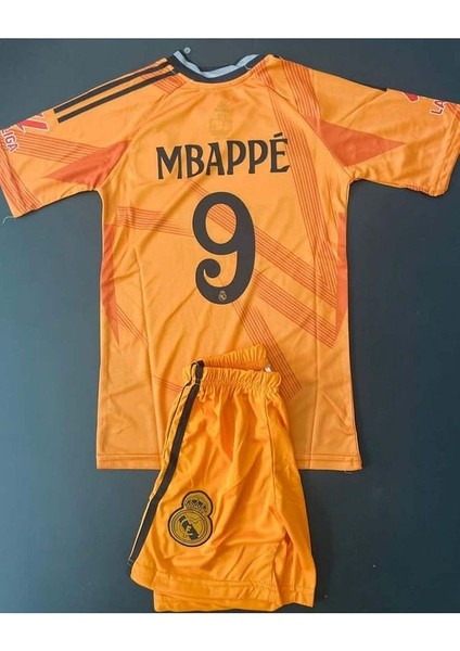 Kylian Mbappe 2024-25 Sezonu R,E,A,L, M,A,D,R,İ,D Deplasman Çocuk Forması 4'Lü Set