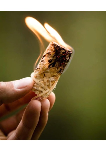 Mangal Kömürü Tutuşturucu Şömine Soba Fırın Semaver Barbekü Tutuşturucu Doğal Odun Yünü 28 Adet