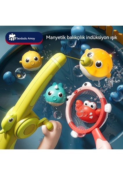 Çocuk Oyuncakları - Parlayan Manyetik Balık Tutma Oyun Seti (Yurt Dışından)