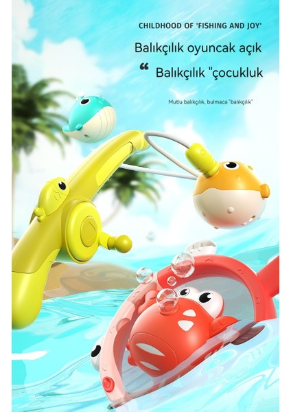 Çocuk Oyuncakları - Parlayan Manyetik Balık Tutma Oyun Seti (Yurt Dışından)