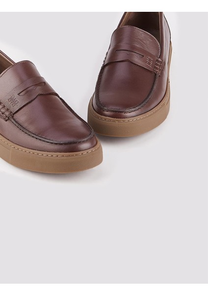Deri Kahverengi Erkek Loafer