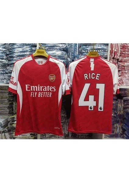 Arsenal 2025-26 Yeni Sezon Declan Rice Iç Saha Forması modelleri