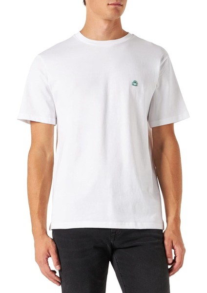 Erkek Benetton Logolu Bisiklet Yaka T-Shirt BEN.3MI5J1AF7