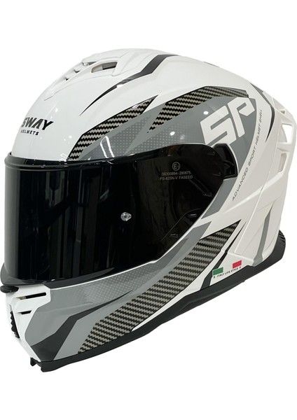 Sw 867 Power White Black Grey Full Face