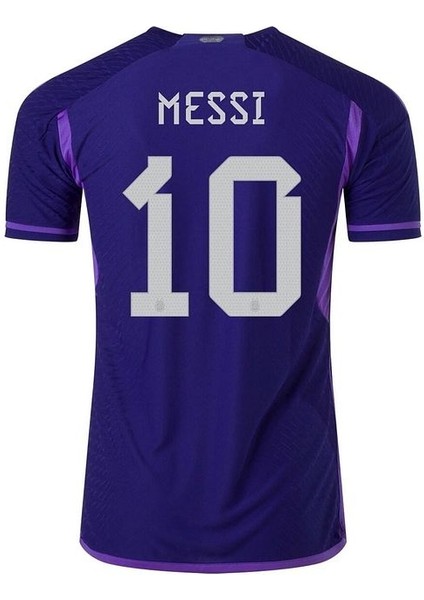 Arjantin 2022 Dünya Kupası Lionel Messi Deplasman Forması