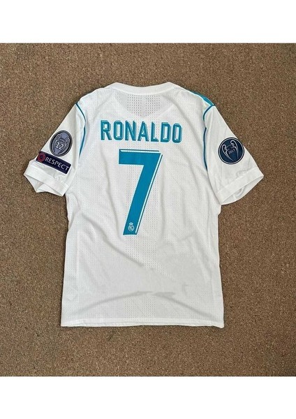 R.Madridd 2018 Kiev Şampiyonlar Ligi Finali Cristiano Ronaldo Forması (Kısa-Kol)
