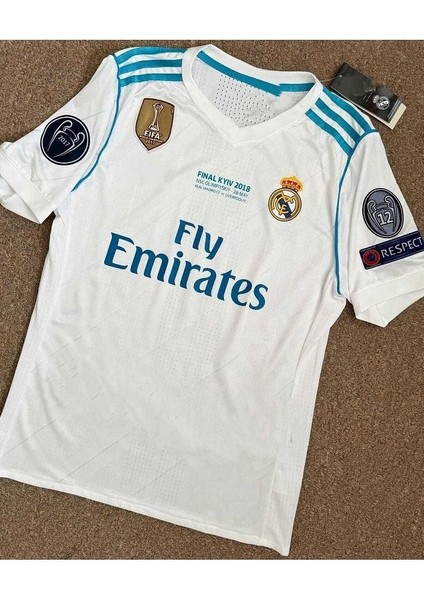 R.Madridd 2018 Kiev Şampiyonlar Ligi Finali Cristiano Ronaldo Forması (Kısa-Kol) modelleri