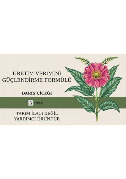 Doğal Üretim Verimini Güçlendirme Formülü(Barış Çiçeği) fiyatları