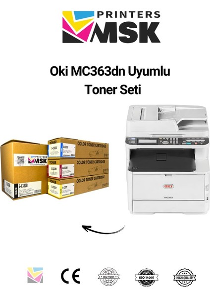 Oki MC363DN Uyumlu Toner Seti modelleri