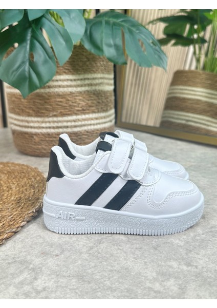 Günlük Kız Erkek Çocuk Spor Ayakkabı Sneaker Cırtlı Çift Şeritli Rahat Hafif ZL001 modelleri