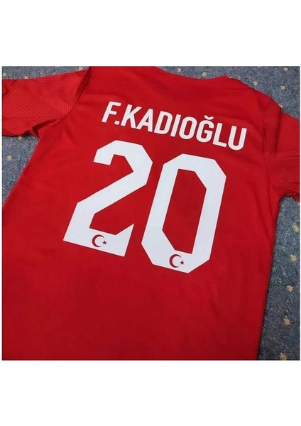 Türkiye Milli Takımı Euro 2024 F.E.R.D.İ K.A.D.I.O.Ğ.L.U Deplasman Forması (Red) fiyatları