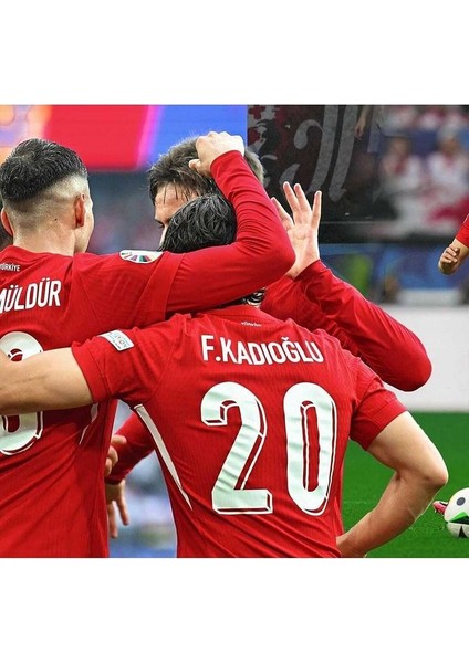 Türkiye Milli Takımı Euro 2024 F.E.R.D.İ K.A.D.I.O.Ğ.L.U Deplasman Forması (Red) modelleri