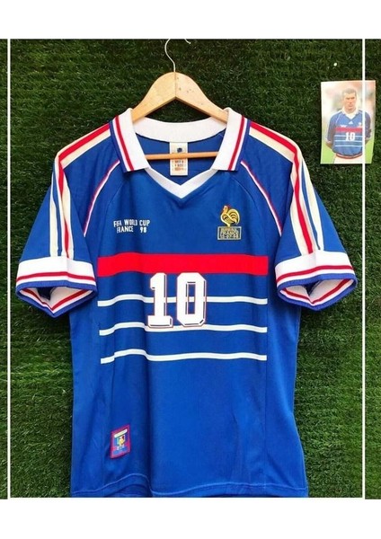Fransa Milli Takımı 98 Dünya Kupası Zinedine Zidane Nostalji Forması