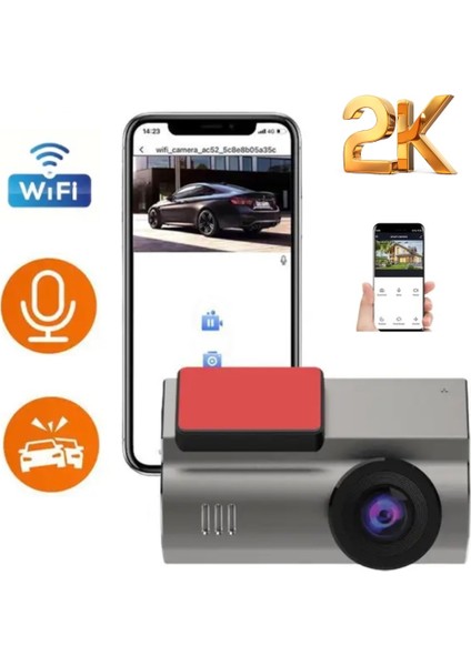 Dahili Wifi Ekranlı 2k Araç Kamerası fiyatları