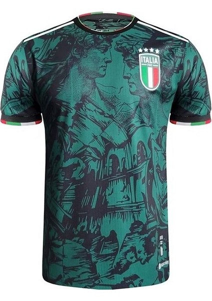 Italya 2023-24 Sezonu Özel Konsept Yeşil Temalı Yetişkin Forması