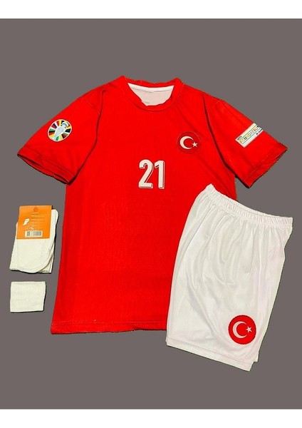 Barış Alper Yılmaz Türkiye Milli Takım Kırmızı Çocuk Forması 4'Lü Set fiyatları