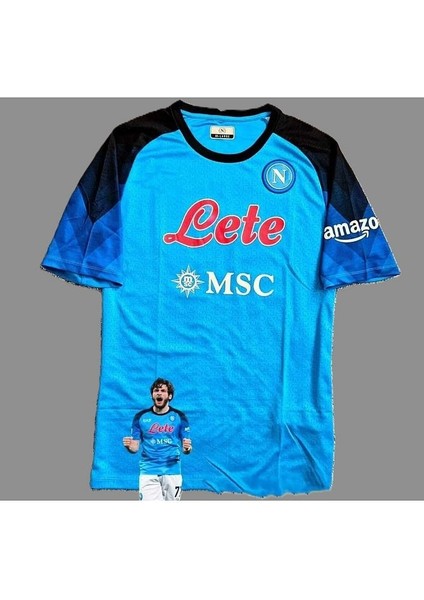 Kvaratskhelıa Napoli 2023/24 Yeni Sezon Iç Saha Forması fiyatları