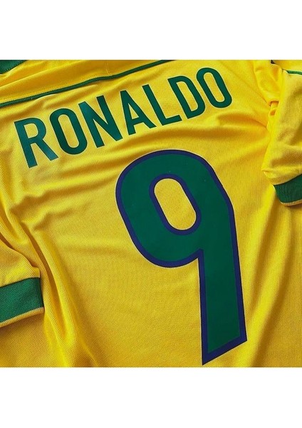 Brezilya Milli Takımı 98 Dünya Kupası Ronaldo Nazario Nostalji Yetişkin Forması