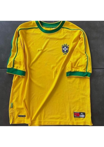 Brezilya Milli Takımı 98 Dünya Kupası Ronaldo Nazario Nostalji Yetişkin Forması