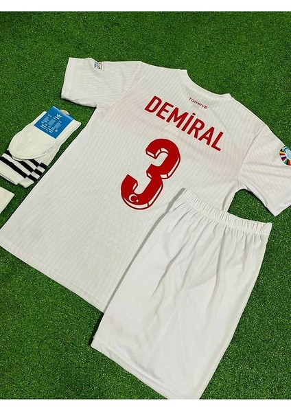 Türkiye Milli Takımı Euro 2024 Merih Demiral Çocuk Forması 4'Lü Set (Beyaz) fiyatları