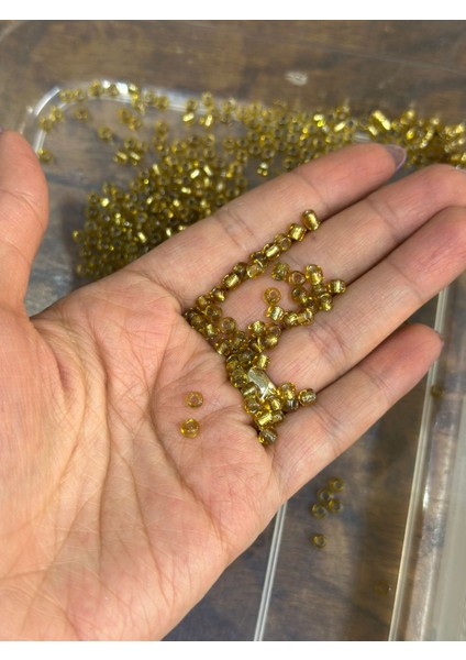 25 gr 4 mm Tombul Boncuk Oya Yazma Takı Boncuğu modelleri