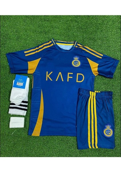 Al.Nassr 2023/24 Yeni Sezon Cristiano Ronaldo Deplasman Çocuk Forması 4'Lü Set