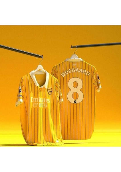 A.R.S.E.N.A.L 2024/25 Sezonu Martin Degaard Özel Konsept Forması (Yellow)