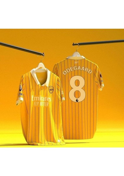 A.R.S.E.N.A.L 2024/25 Sezonu Martin Degaard Özel Konsept Forması (Yellow)