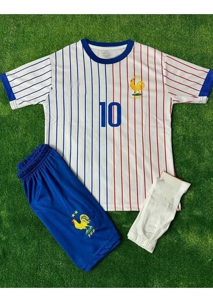 Fransa 2024/25 Yeni Sezon Kylian Mbappe Çocuk Forması 3'Lü Set