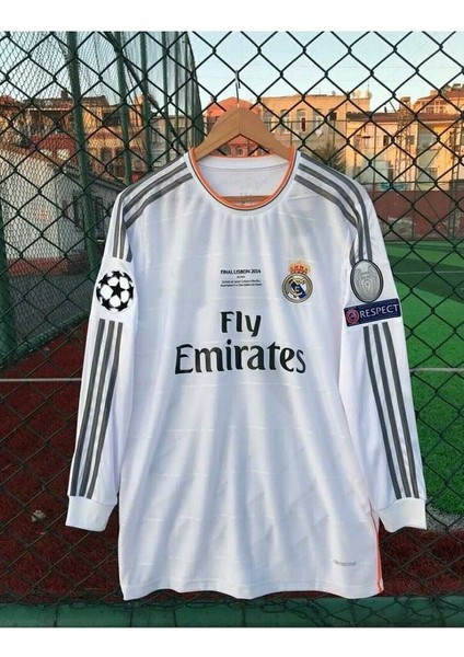 Real-Madrid 2014 Lizbon Şampiyonlar Ligi Finali Sergio Ramos Nostalji Forması (Uzunkol)