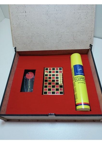 Tk Dupont Modelli Metal Çakmak Hediyelik Set