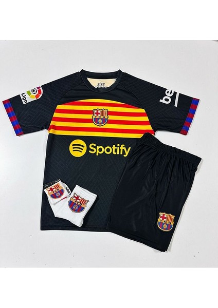 F.C B.A.R.C.E.L.O.N.A 2024/25 Yeni Sezon Lionel Messi Konsept Çocuk Forması 4'Lü Set (Armalı)